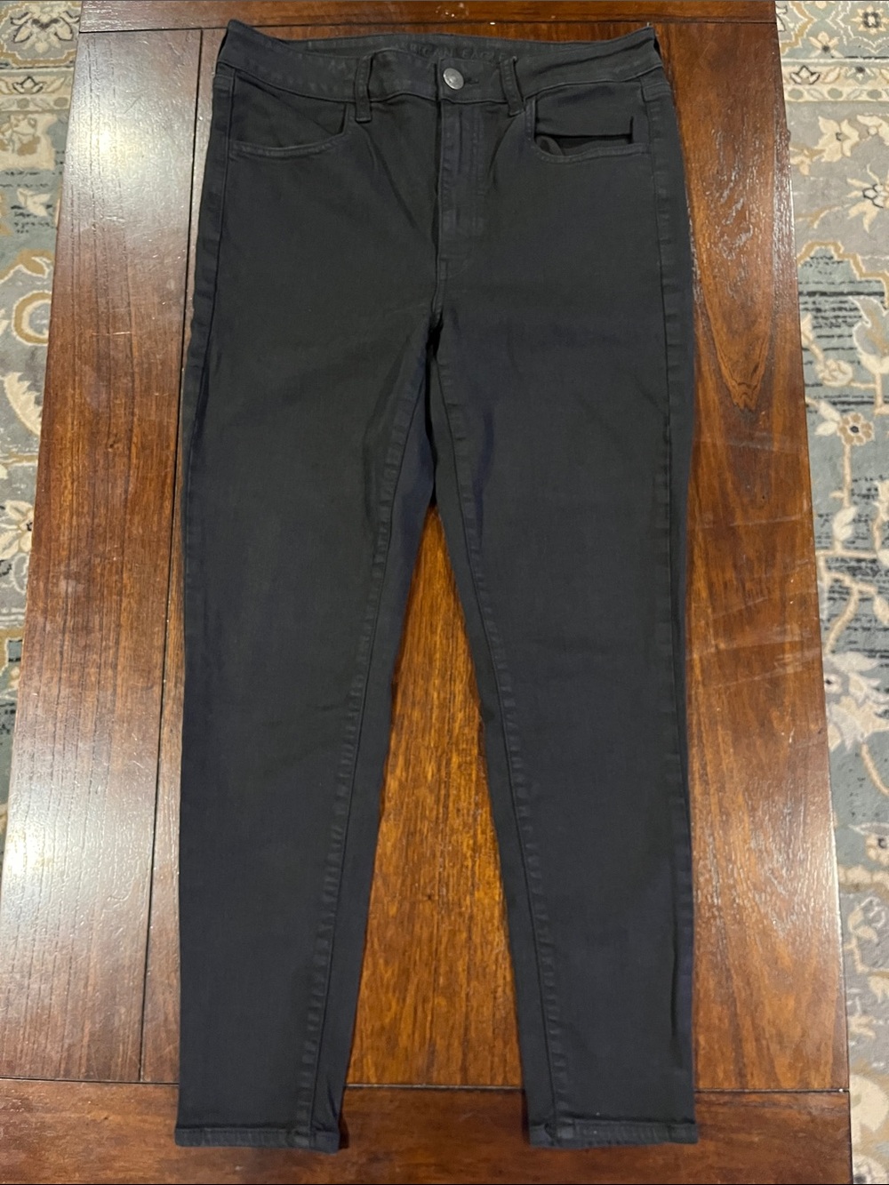 American Eagle Outfitters Black High- Rise Jeggings
